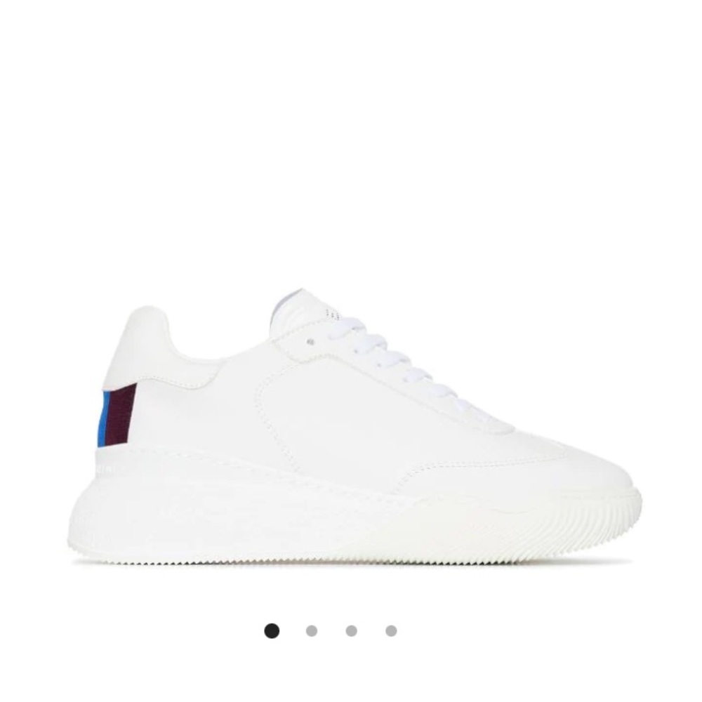 Stella McCartney white sneakers lightly used runner loop